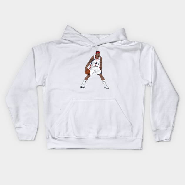 Bradley Beal - Washington Wizards Kids Hoodie by xavierjfong